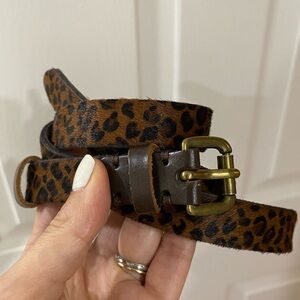 Thin leather belt -never worn NWOT